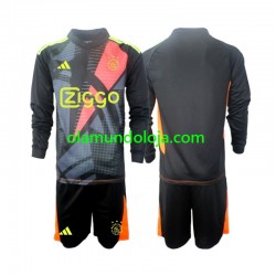 Camisola AFC Ajax Guarda-redes Criança Equipamento Primeiro 2024-2025 Manga Comprida